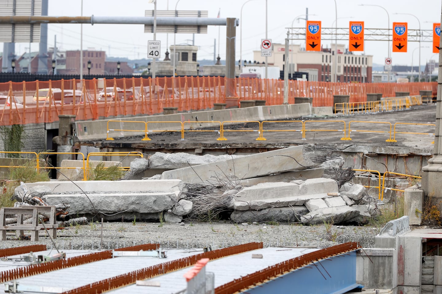 Demolition of the Washington Bridge westbound in Providence is not expected to be completed until the end of 2025.