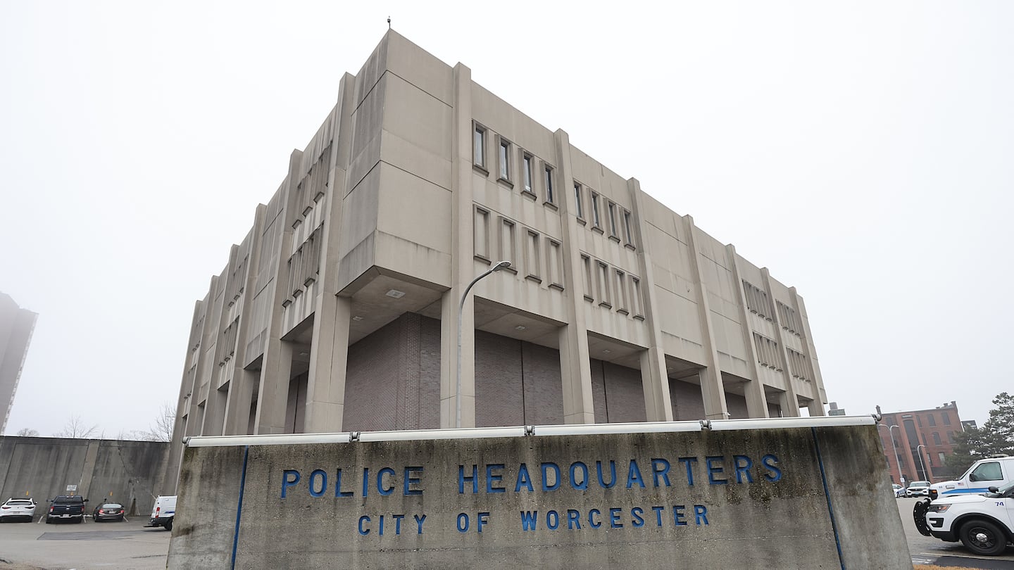 The exterior of the Worcester Police Headquarters.