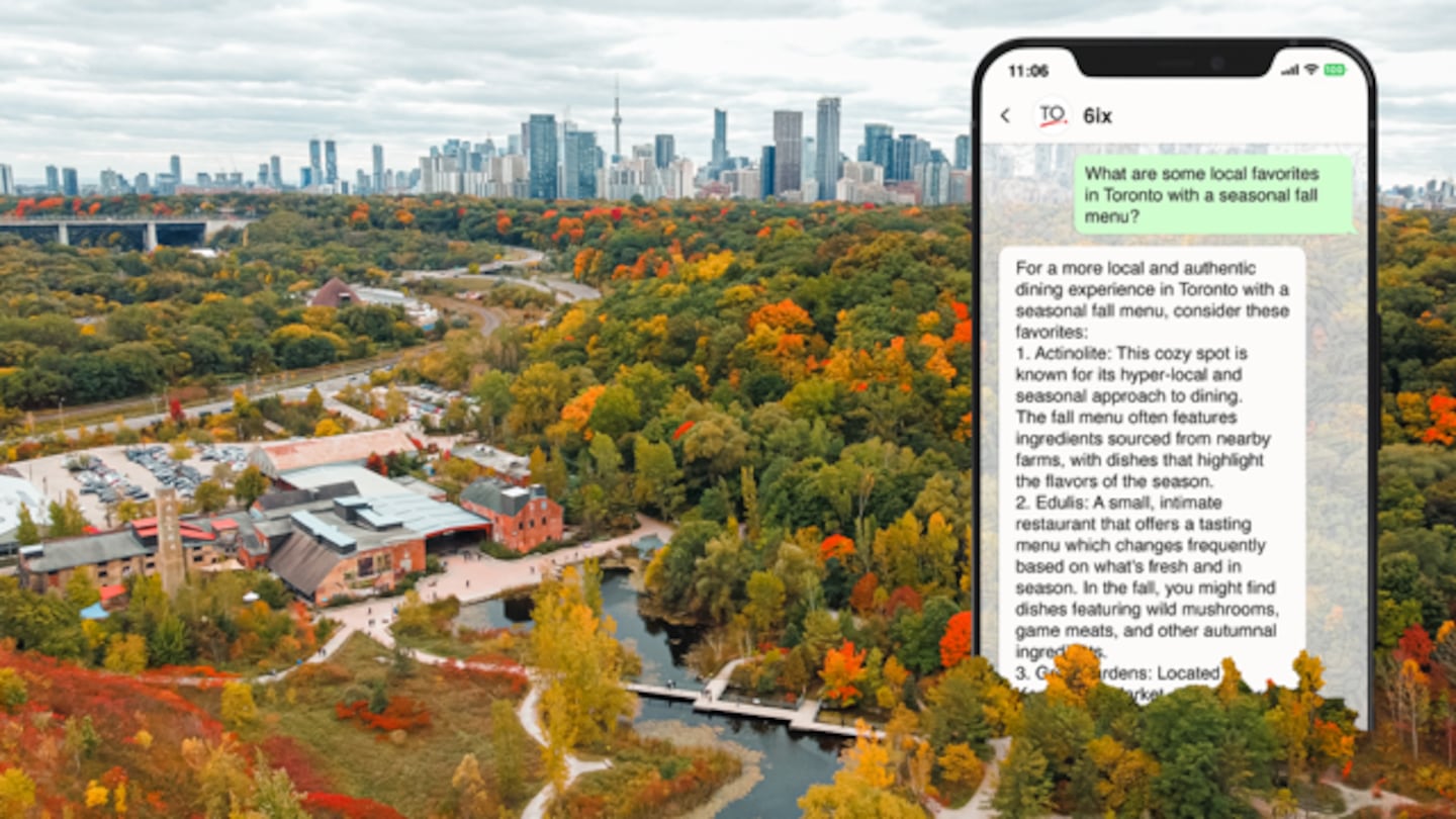 Toronto has launched 6ix, an AI bot to help guide travelers around the city. 