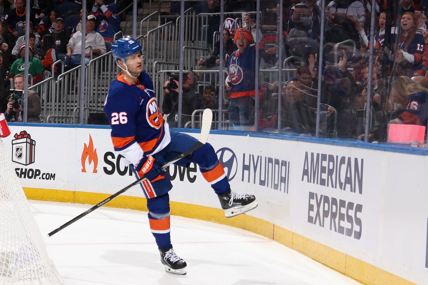 Oliver Wahlstrom scored 36 goals in 220 games with the Islanders