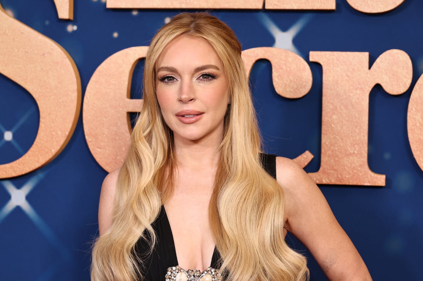 Lindsay Lohan attended the screening of Netflix's "Our Little Secret" at The Paris Theatre on November 18 in New York City.