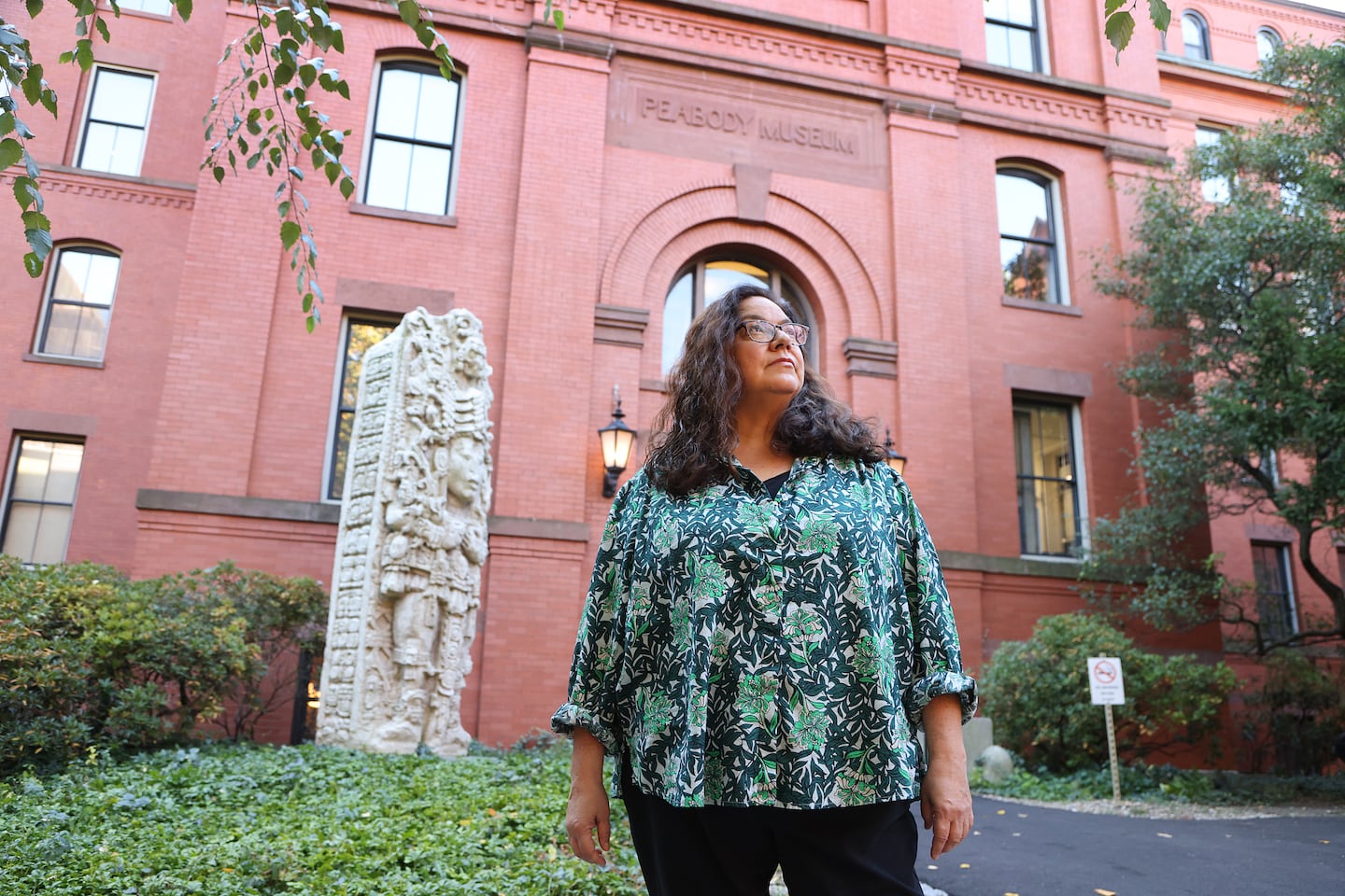 Meredith Vasta, a collections steward at Harvard's Peabody Museum of Archaeology and Ethnology.