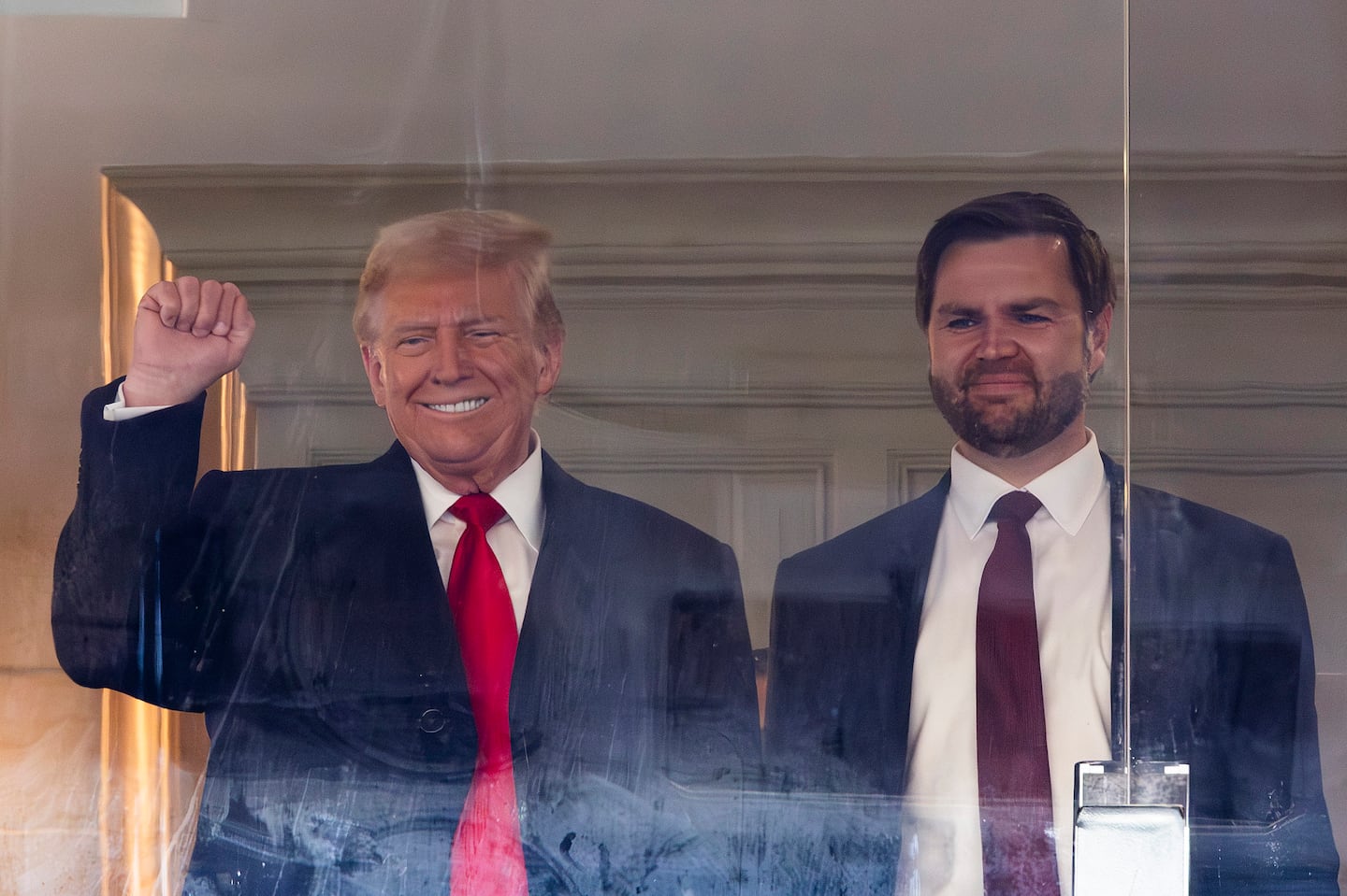 President-elect Donald Trump and Vice President-elect JD Vance attend the 125th Army-Navy football game at Northwest Stadium.