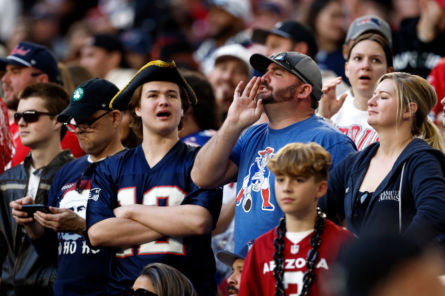 There were plenty of Patriots fans who made the trip to State Farm Stadium on Sunday, but the visitors did little to make the game worth their while in falling to 3-11.