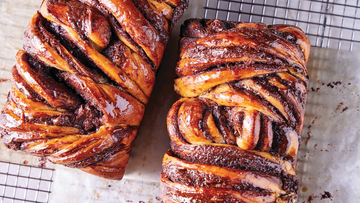 Chocolate and Tahini Babka