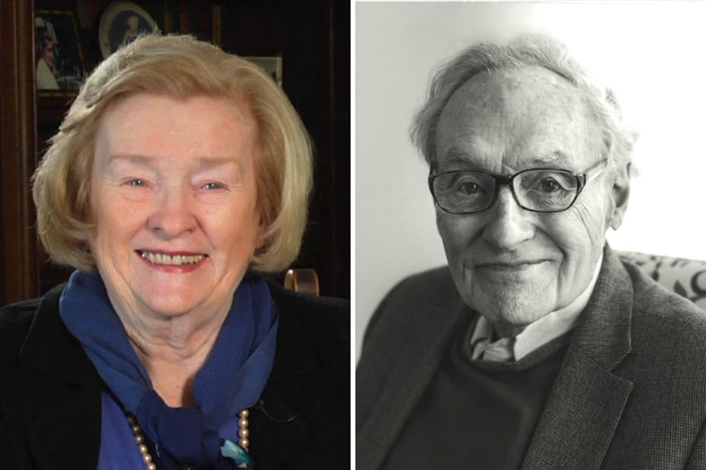 A composite image of Ruth Reardon O'Brien and Dr. Thomas F. O'Brien, the late mother and father of comedian and talk show host Conan O’Brien.