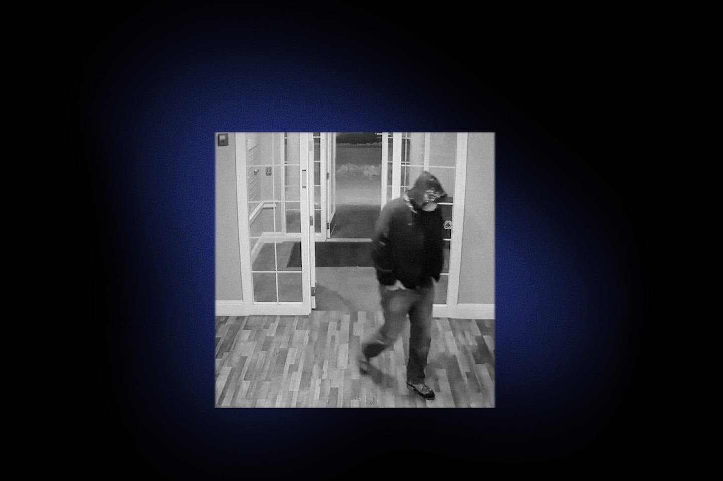 Surveillance video from Sandra Birchmore's apartment building shows Matthew Farwell entering the building the last night she was seen alive.