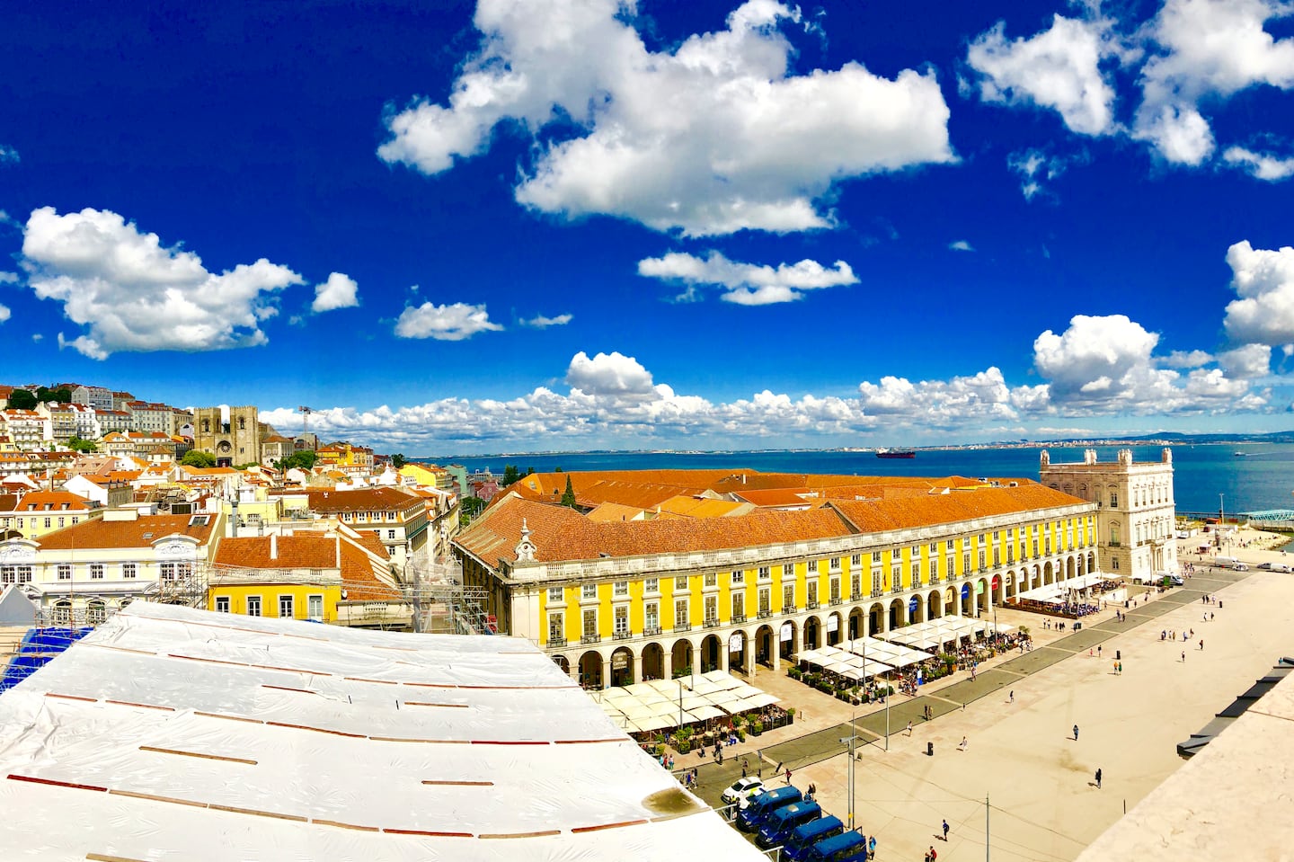 The Praça do Comércio in Lisbon, with the Tagus River in the distance. Lisbon has been named one of the cheapest destinations to visit in 2025.