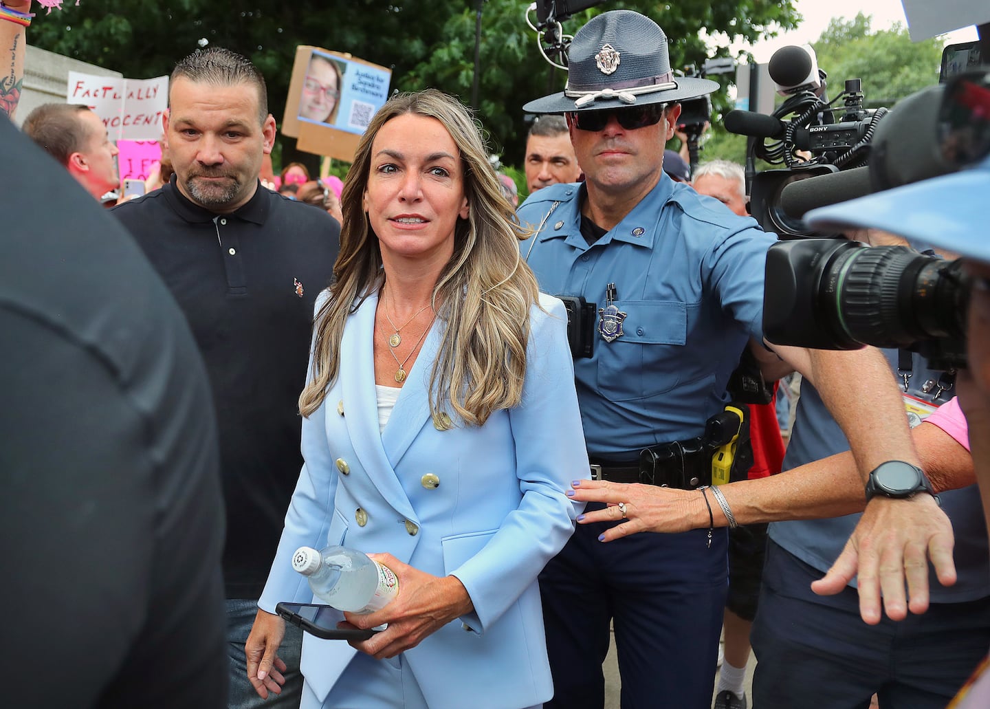 Karen Read made an appearance at Norfolk Superior Court for a hearing to dismiss murder charges against her. The State Police were tasked with providing a heavy presence during her first trial.