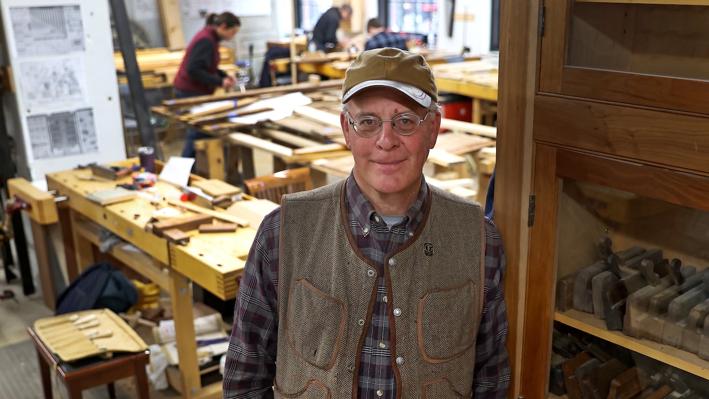 Michael Burrey, a teacher at North Bennet Street School, recently worked on the restoration of Notre Dame in Paris.