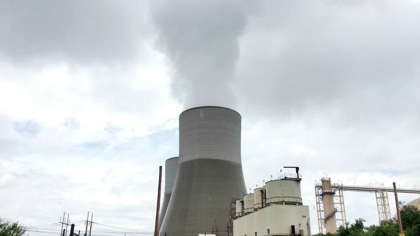 The Brayton Point Power Station in Somerset in 2017. The site of the former coal-fired power plant will be transformed into the first offshore wind manufacturing facility in Massachusetts.